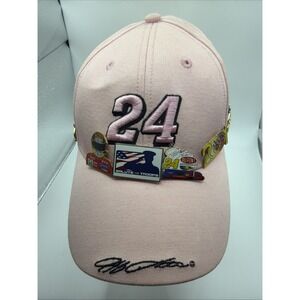 Jeff Gordon #24 Nascar Pink Baseball Cap Hat Winner's Circle Ladies themed pins